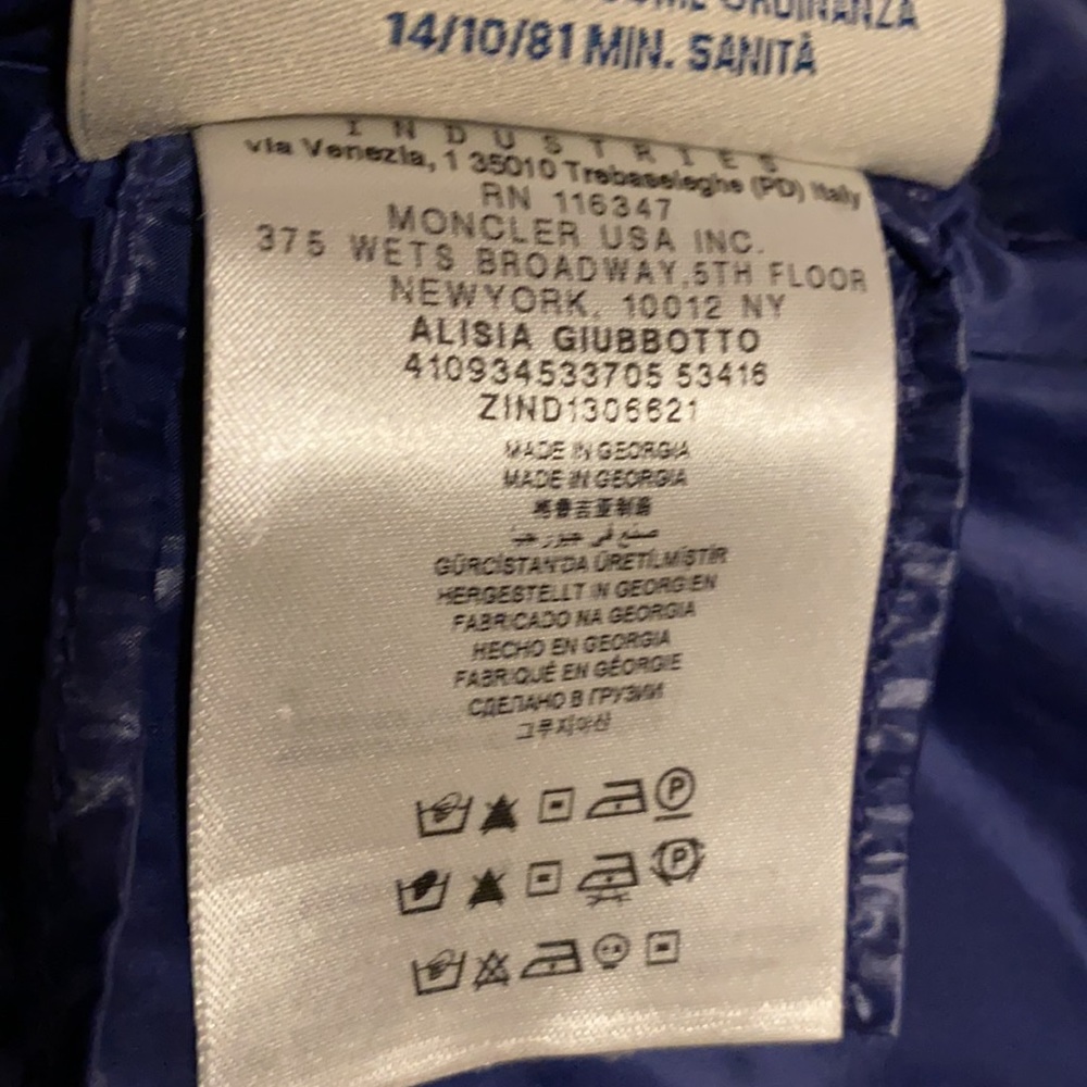 💙💛 MONCLER 💛💙  Alisia Down Jacket - Picture 15 of 16